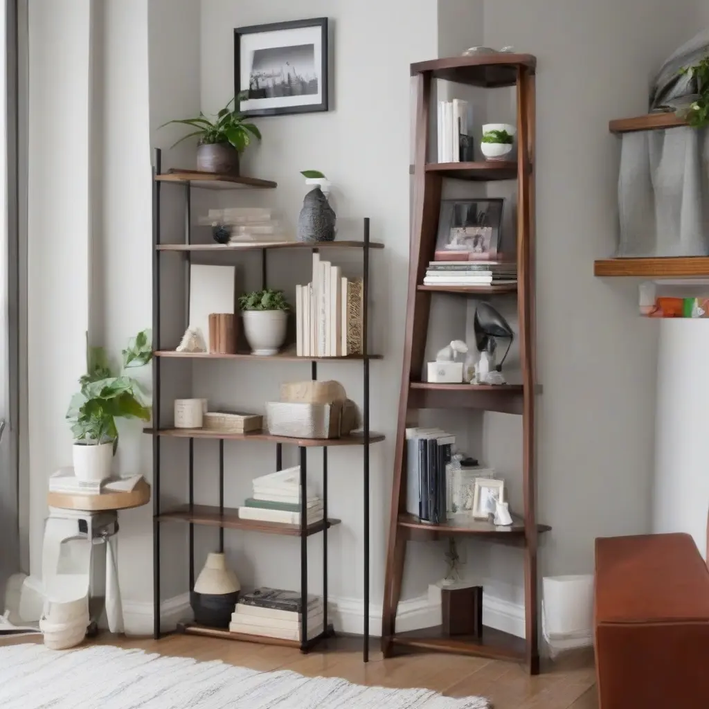 Smart Corner Shelf Ideas for Small Apartment Living Rooms
