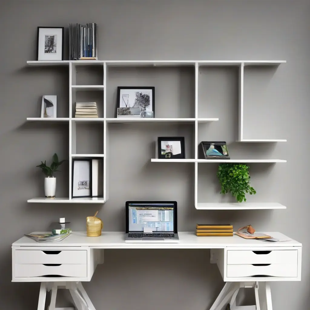 Top 10 Creative Ideas for Using Wall Mounted Racks in a Home Office