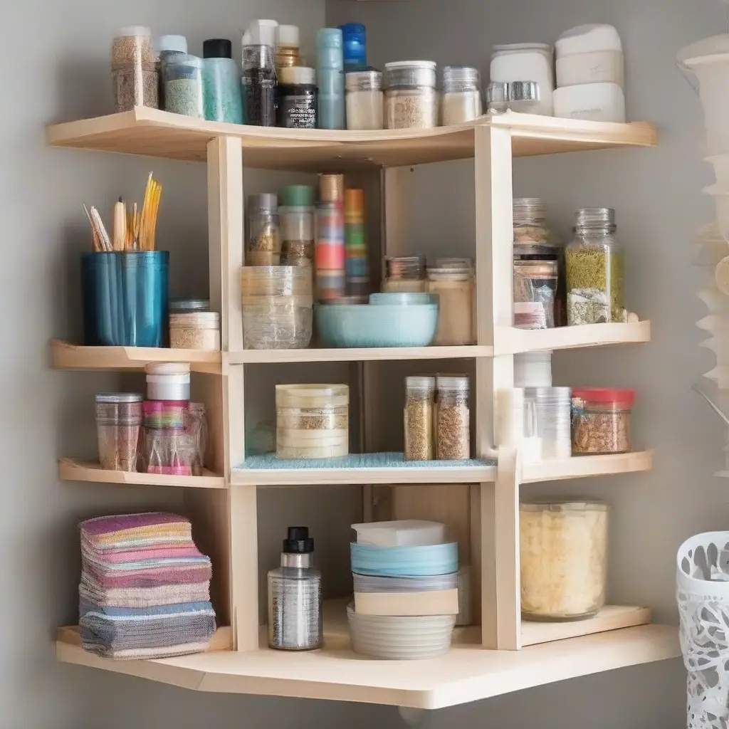 Maximize Space with Corner Shelves: Creative Storage Hacks for Hobby and Craft Supplies