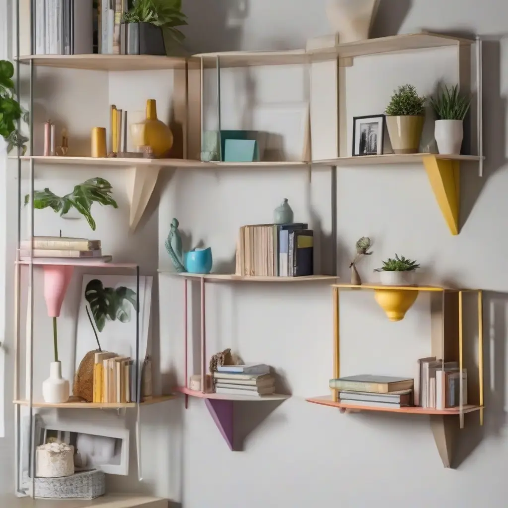 Color Schemes and Aesthetics for Stylish Corner Shelf Arrangements