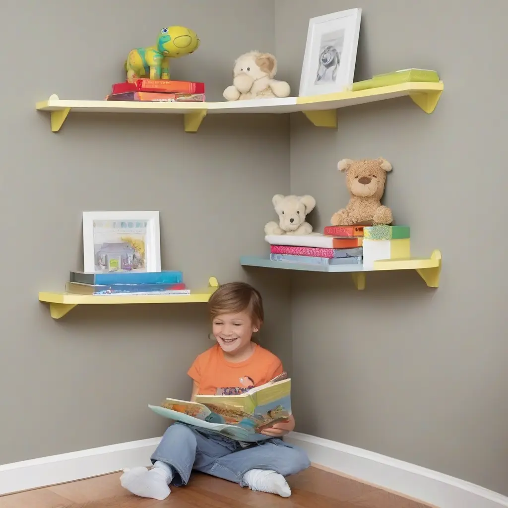 Corner Shelves for Kids’ Rooms: Fun and Functional Options