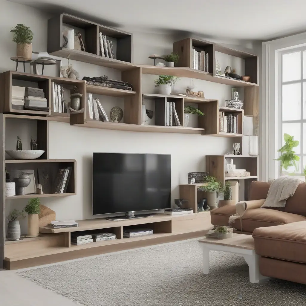 Maximizing Style and Function: Incorporating Corner Shelves into Open-Concept Living Spaces