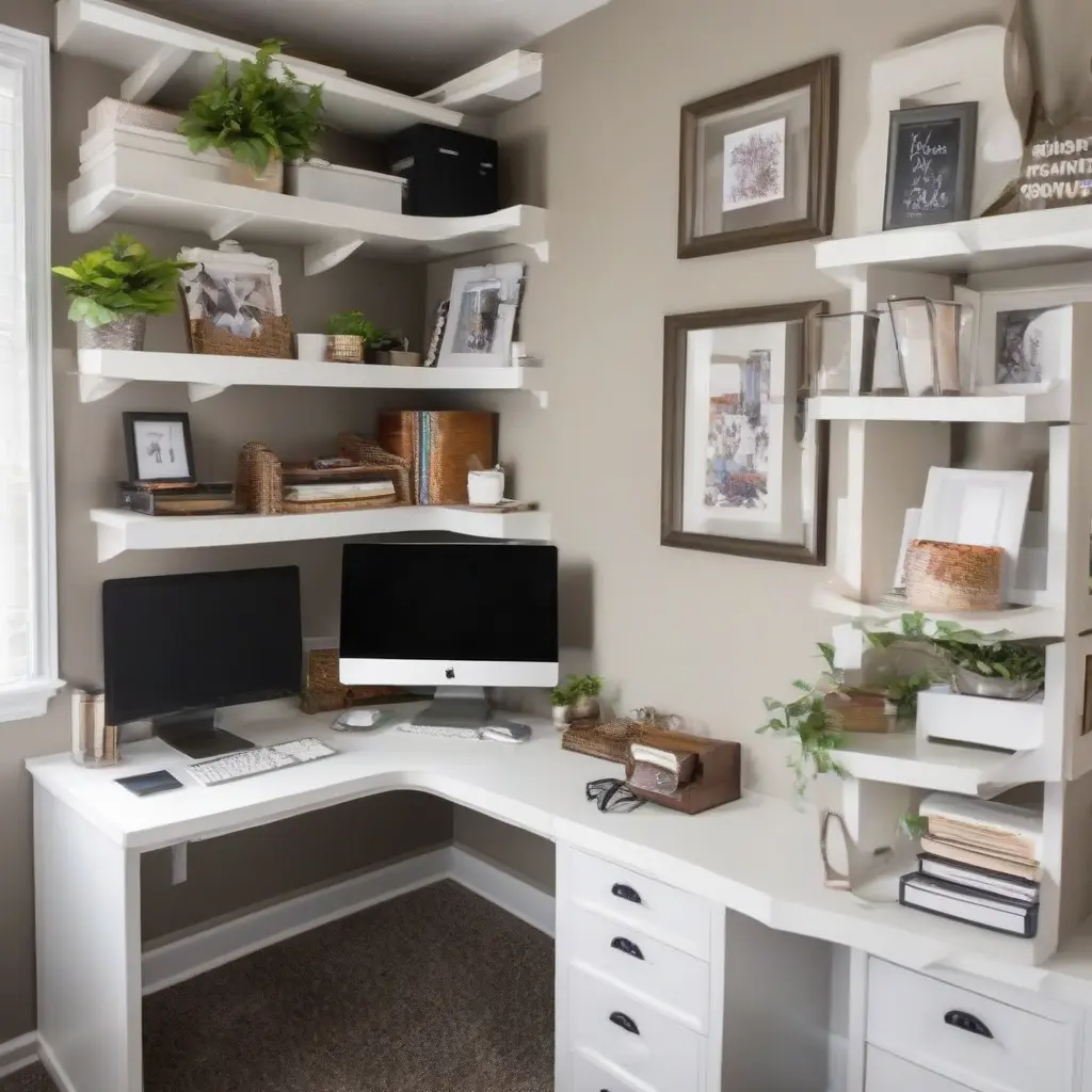 Maximizing Home Office Efficiency with Corner Shelves