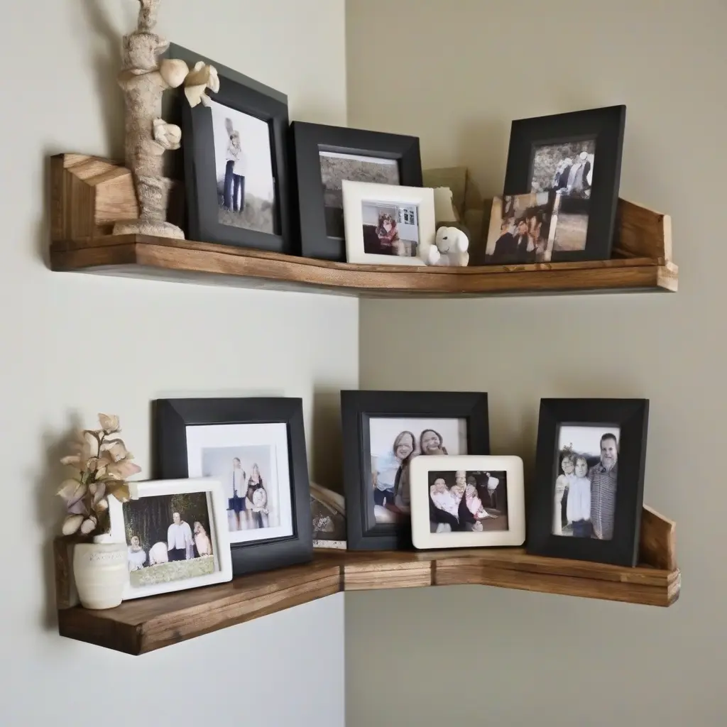Creative Ways to Use Corner Shelves for Family Photos and Memories