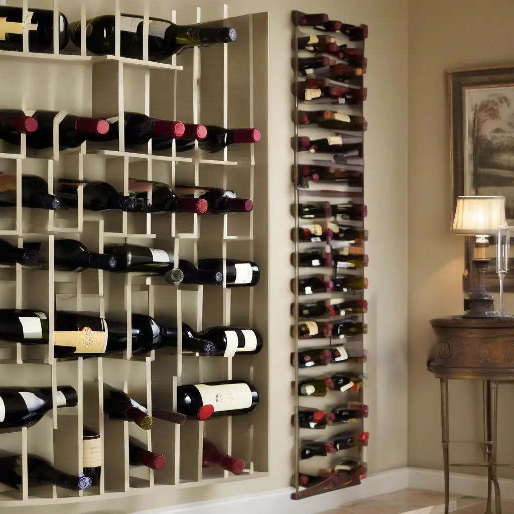 Elegant Wall Mounted Racks for Optimal Wine Storage Solutions